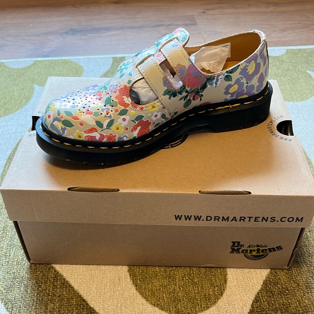 Dr. Martens Floral Multi-Color Flats